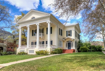 The Armstrong Mansion in a Neoclassical style, located in Downtown Salt Lake City on E South Temp